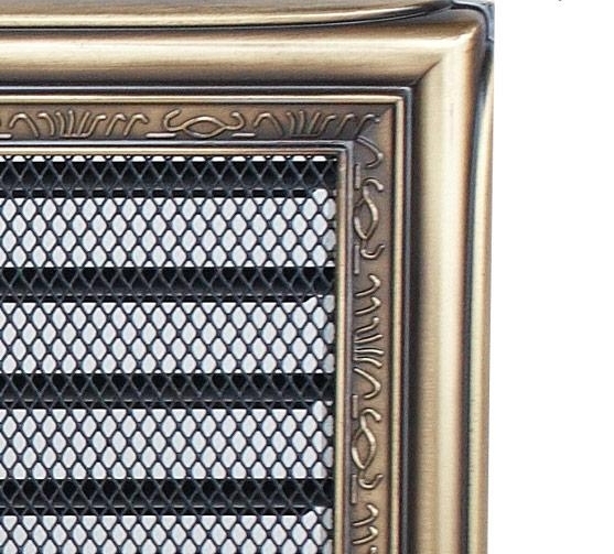 Zobrazit detail zboží: KRATKI 170 x 370 rustikální s žaluzií krbová mřížka Doprodej (Rustikální)