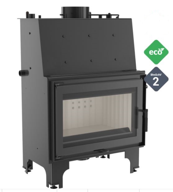 Zobrazit detail zboží: KRATKI AQUARIO O 12 kW teplovodní krbová vložka (Čelní)