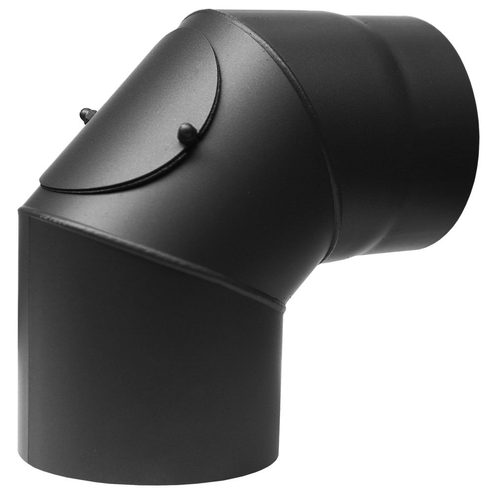 Zobrazit detail zboží: Kouřovod 220 Koleno 90° pevné čistící /2mm ocel (Bertrams 220 mm)