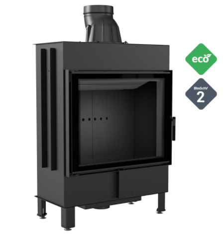 Zobrazit detail zboží: KRATKI LUCY 15kW BLACK krbová vložka (Čelní)